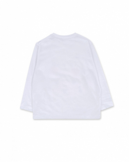 T-shirt blanc en maille pour fille Cattitude T-shirt blanc en maille pour fille Cattitude