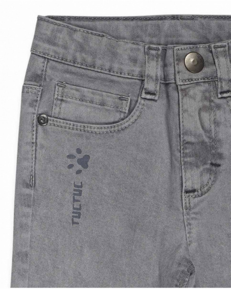 Pantalon twill gris garçon Big Hugs Pantalon twill gris garçon Big Hugs