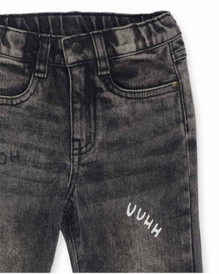Jean sales gris garcon