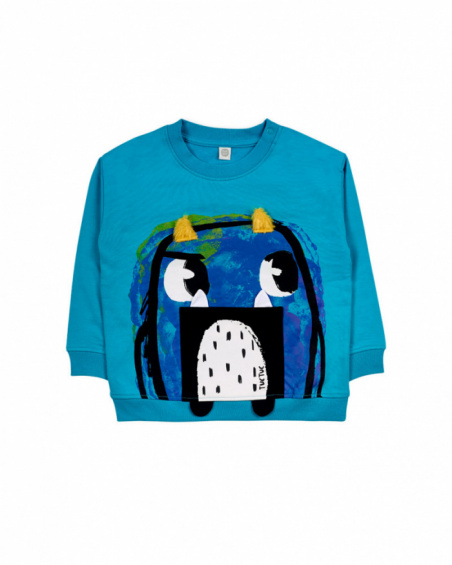 Sweat molleton bleu pour garçon Big Hugs Sweat molleton bleu pour garçon Big Hugs