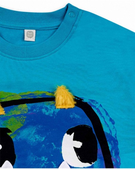 Sweat molleton bleu pour garçon Big Hugs Sweat molleton bleu pour garçon Big Hugs