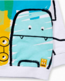 Sweat polaire garçon Big Hugs blanc Sweat polaire garçon Big Hugs blanc
