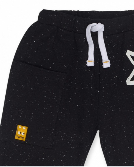 Pantalon peluche garçon noir Big Hugs Pantalon peluche garçon noir Big Hugs