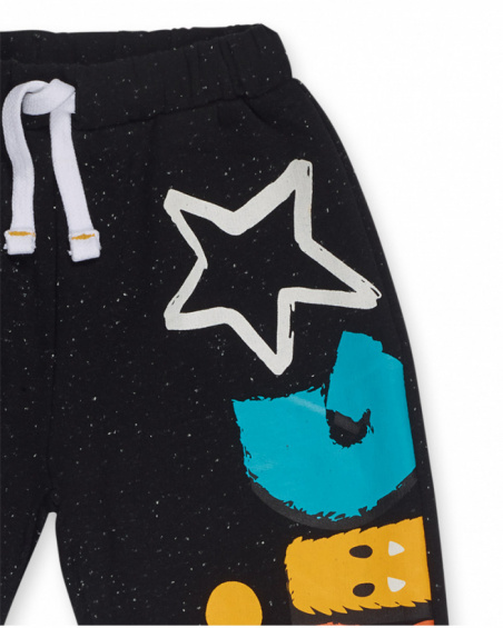 Pantalon peluche garçon noir Big Hugs Pantalon peluche garçon noir Big Hugs