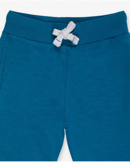 Pantalon peluche bleu garçon Big Hugs Pantalon peluche bleu garçon Big Hugs