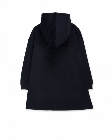 Robe peluche noire pour fille Big Hugs Robe peluche noire pour fille Big Hugs