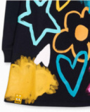 Robe peluche noire pour fille Big Hugs Robe peluche noire pour fille Big Hugs