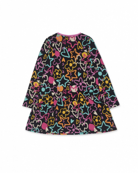 Robe peluche noire fille Big Hugs Robe peluche noire fille Big Hugs
