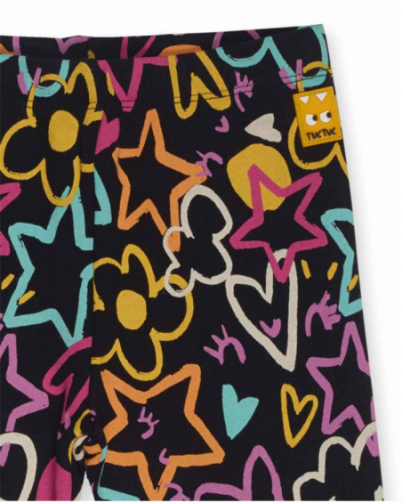 Legging en peluche noir pour filles Big Hugs Legging en peluche noir pour filles Big Hugs