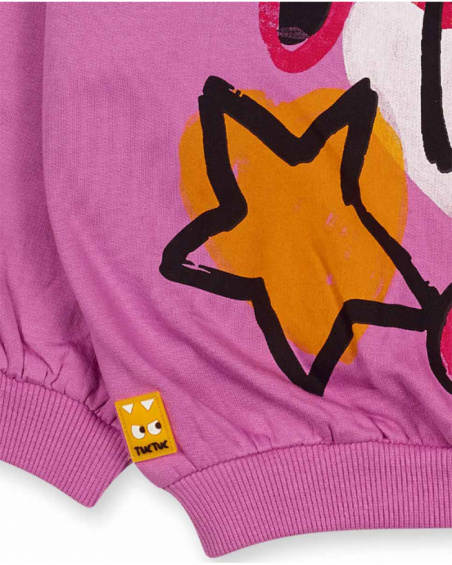 Sweat peluche rose pour fille Big Hugs Sweat peluche rose pour fille Big Hugs