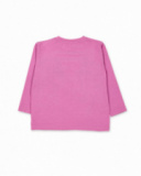 T-shirt en maille rose fille Big Hugs T-shirt en maille rose fille Big Hugs