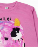 T-shirt en maille rose fille Big Hugs T-shirt en maille rose fille Big Hugs