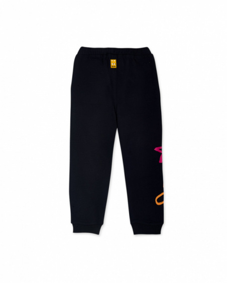 Pantalon peluche fille Big Hugs noir Pantalon peluche fille Big Hugs noir