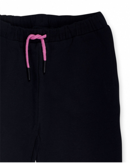 Pantalon peluche fille Big Hugs noir Pantalon peluche fille Big Hugs noir