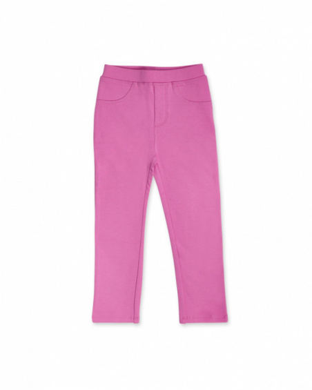 Legging fille rose en peluche Big Hugs Legging fille rose en peluche Big Hugs