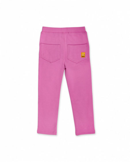 Legging fille rose en peluche Big Hugs Legging fille rose en peluche Big Hugs