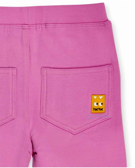 Legging fille rose en peluche Big Hugs Legging fille rose en peluche Big Hugs