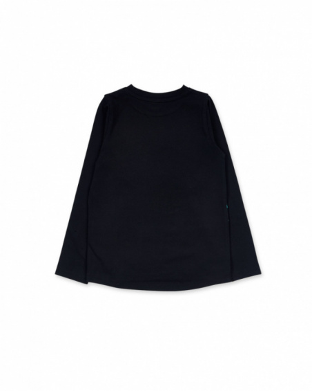 T-shirt en maille noir fille Big Hugs T-shirt en maille noir fille Big Hugs