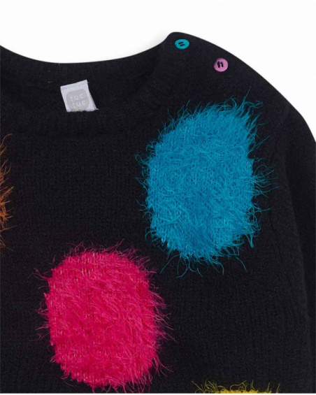 Pull en maille noir fille Big Hugs Pull en maille noir fille Big Hugs
