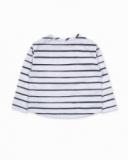 T-shirt blanc en maille fille Big Hugs T-shirt blanc en maille fille Big Hugs