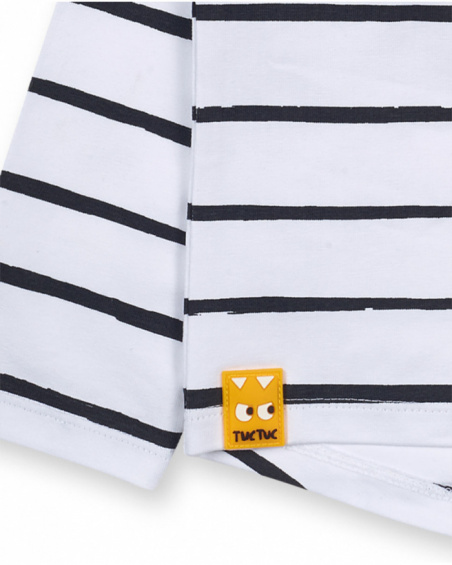 T-shirt blanc en maille fille Big Hugs T-shirt blanc en maille fille Big Hugs