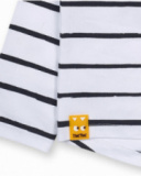 T-shirt blanc en maille fille Big Hugs T-shirt blanc en maille fille Big Hugs