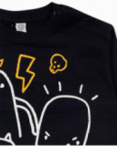 T-shirt en maille noir pour garçon Big Hugs T-shirt en maille noir pour garçon Big Hugs