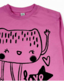 T-shirt en maille rose pour fille Big Hugs T-shirt en maille rose pour fille Big Hugs