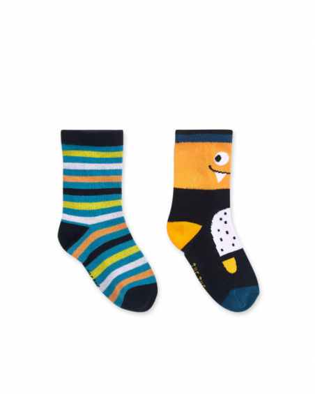 Lot de 2 chaussettes à motifs pour garçon Big Hugs Lot de 2 chaussettes à motifs pour garçon Big Hugs
