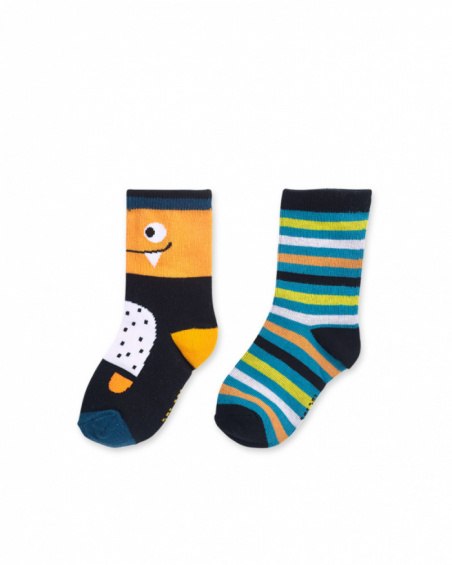 Lot de 2 chaussettes à motifs pour garçon Big Hugs Lot de 2 chaussettes à motifs pour garçon Big Hugs