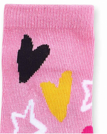 Lot de 2 chaussettes roses pour fille Big Hugs Lot de 2 chaussettes roses pour fille Big Hugs