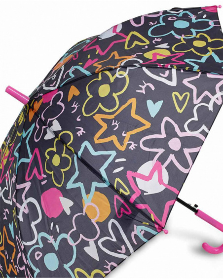 Parapluie imprimé noir pour fille Big Hugs
