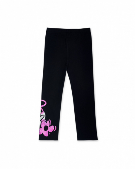 Legging noir en maille fille Big Hugs Legging noir en maille fille Big Hugs