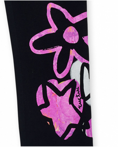 Legging noir en maille fille Big Hugs Legging noir en maille fille Big Hugs