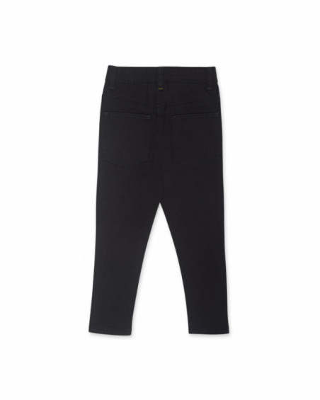Pantalon twill noir garçon Big Hugs Pantalon twill noir garçon Big Hugs