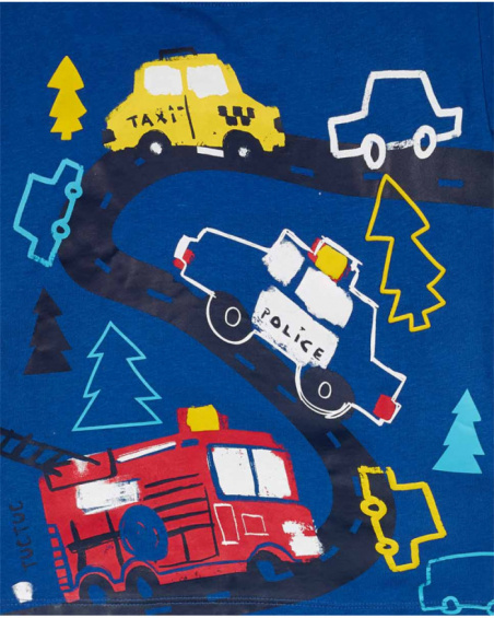 T-shirt jersey bleu garçon Road to Adventure T-shirt jersey bleu garçon Road to Adventure