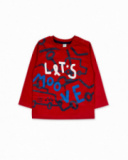 T-shirt en maille rouge Road to Adventure garçon T-shirt en maille rouge Road to Adventure garçon
