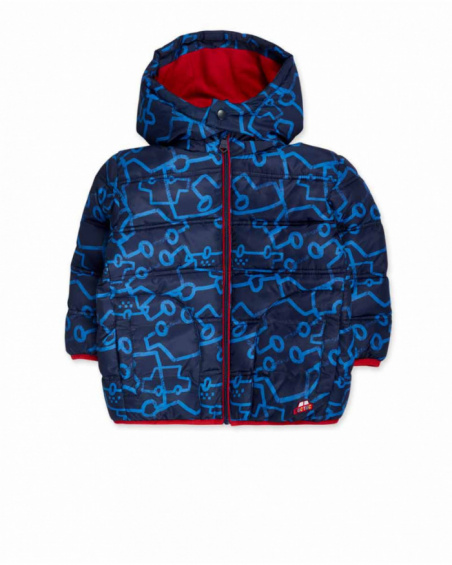 Parka matelassée garçon Road to Adventure bleue Parka matelassée garçon Road to Adventure bleue