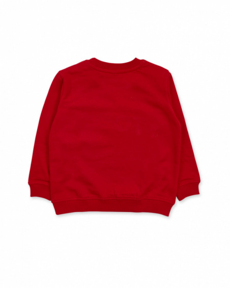 Sweat molleton rouge garçon Road to Adventure Sweat molleton rouge garçon Road to Adventure