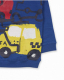 Sweat bleu polaire garçon Road to Adventure Sweat bleu polaire garçon Road to Adventure