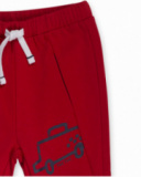 Pantalon peluche garçon Road to Adventure rouge Pantalon peluche garçon Road to Adventure rouge