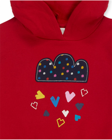 Robe en peluche rouge pour fille Road to Adventure Robe en peluche rouge pour fille Road to Adventure