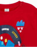 T-shirt en maille rouge pour filles Road to Adventure T-shirt en maille rouge pour filles Road to Adventure