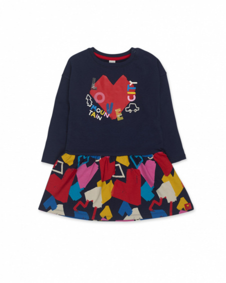 Robe en peluche bleue pour filles Road to Adventure Robe en peluche bleue pour filles Road to Adventure