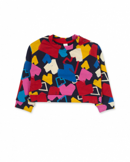 Sweat molleton bleu fille Road to Adventure Sweat molleton bleu fille Road to Adventure