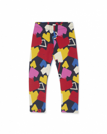 Legging en peluche bleu pour fille Road to Adventure Legging en peluche bleu pour fille Road to Adventure