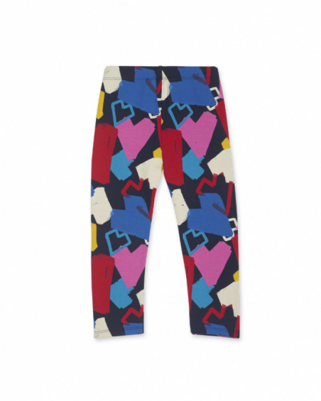 Legging en peluche bleu pour fille Road to Adventure Legging en peluche bleu pour fille Road to Adventure