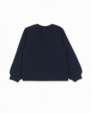 Sweat bleu en molleton pour fille Road to Adventure Sweat bleu en molleton pour fille Road to Adventure