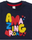 Sweat bleu en molleton pour fille Road to Adventure Sweat bleu en molleton pour fille Road to Adventure