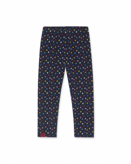 Legging bleu en maille pour fille collection Road to Adventure Legging bleu en maille pour fille collection Road to Adventure